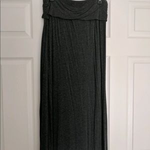 Ana dark grey maxi skirt